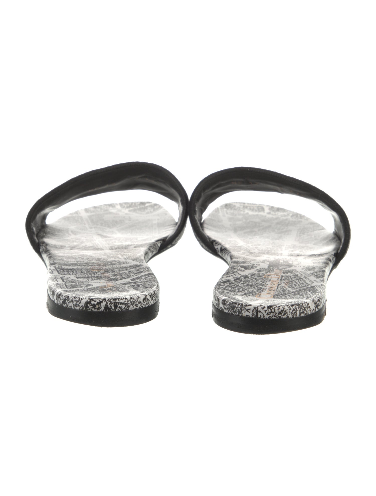 Christian Dior Printed Embroidered Accent Slides